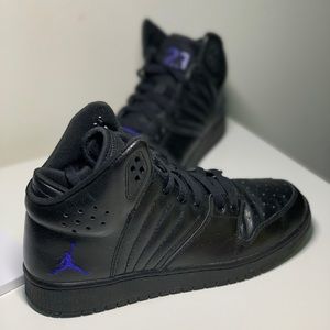 Black & Blue Accent Jordans